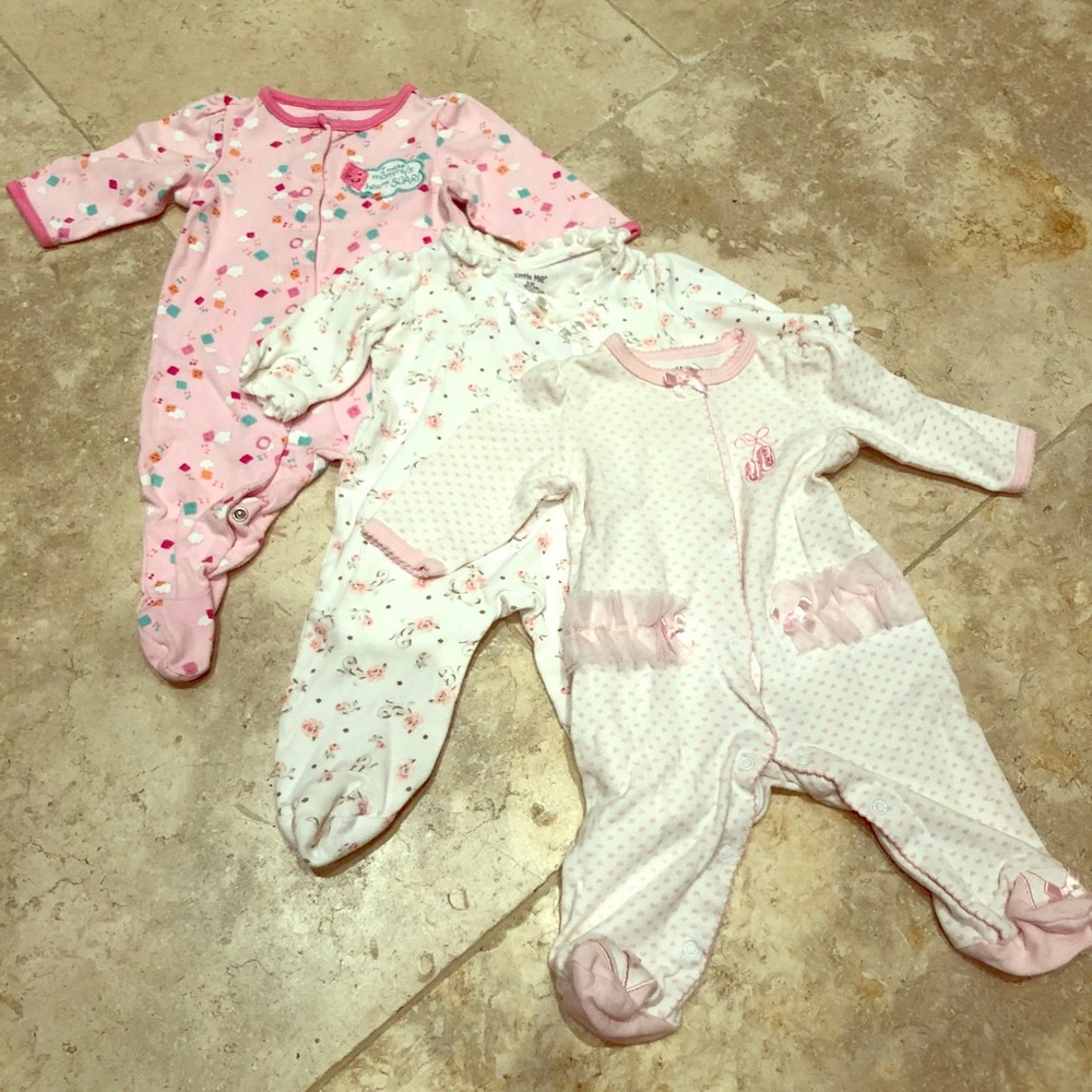 Bundle of three size 3 month footies